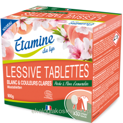 EDL tabletki do prania białych i jasnych tkanin brzoskwinia i kwiaty migdałowca 30 szt