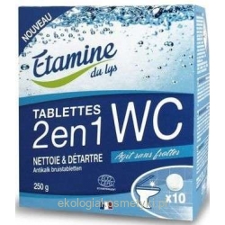 EDL certyfikowane tabletki 2 w 1 do WC do czyszczenia i odkamieniania muszli i syfonu 10 szt